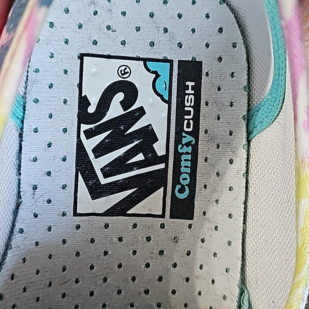 Vans Unisex tie dye sneakers womans size 8.5 or mens 7 - Picture 6 of 11